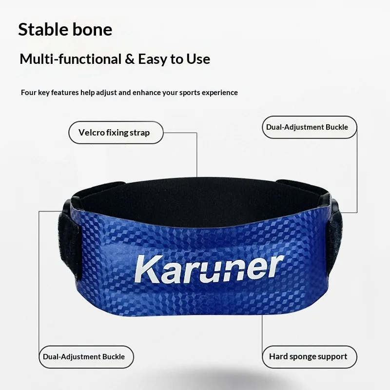 Patella Knee Strap Bidirectional Compression Anti-Slip Design Adjustable Hook & Loop Straps for Running Fitness Basketball Sports Injury Reduction Men Women Athletes knee brace