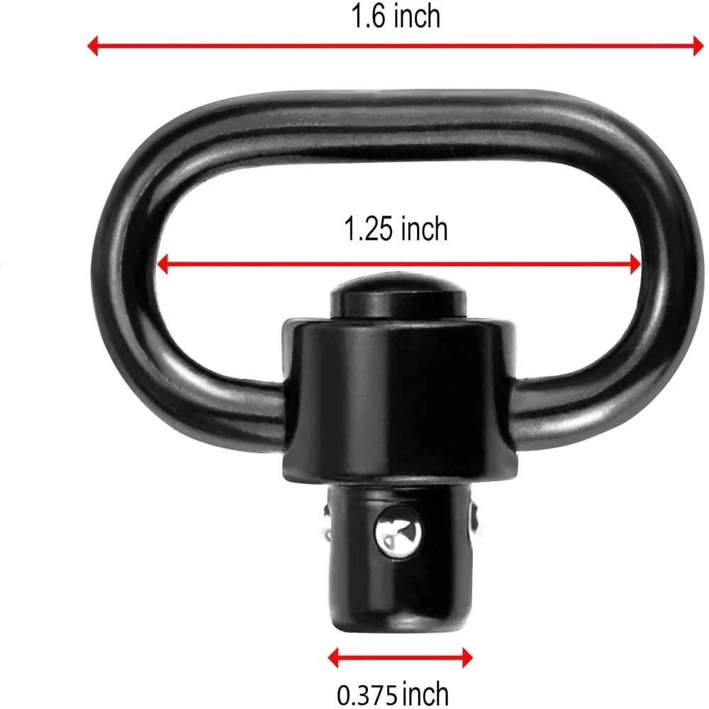M-Lok 퀵 분리 릴리스 슬링 버클(스위블 포함) 스터드 QD 스트랩 레일 마운트 어댑터 링 야외 사냥 총 액세서리