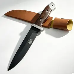 7.8-Inch Steel Blade with Wooden Handle, Carry-On Pocket Knife for Barbecue and Home Use
