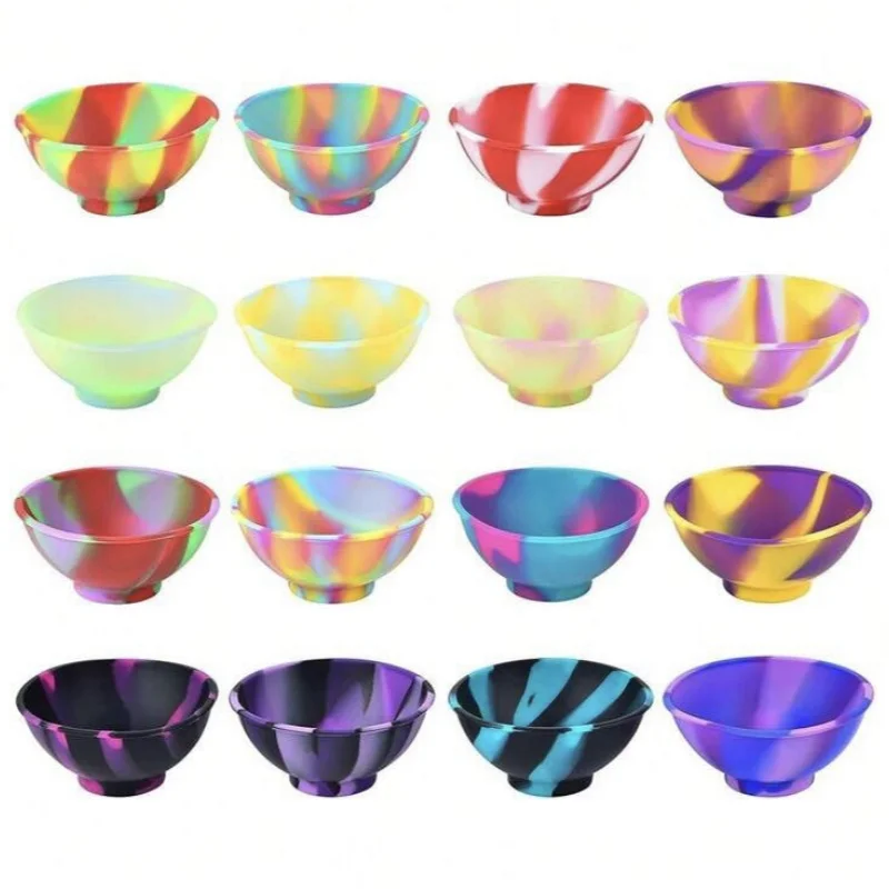Household Silicone Container Bowl Jar 67mm Multi-Color Tobacco Herb Smoking Accessories Kitchen Home Mask Storage Box