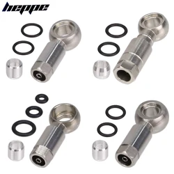 HEPPE Bike Hydraulic Brake Banjo Fitting Stainless Steel Hose Fitting Olive Connector for BH90 SLX/XT/XTR MT4/5/6/7/8 Brake