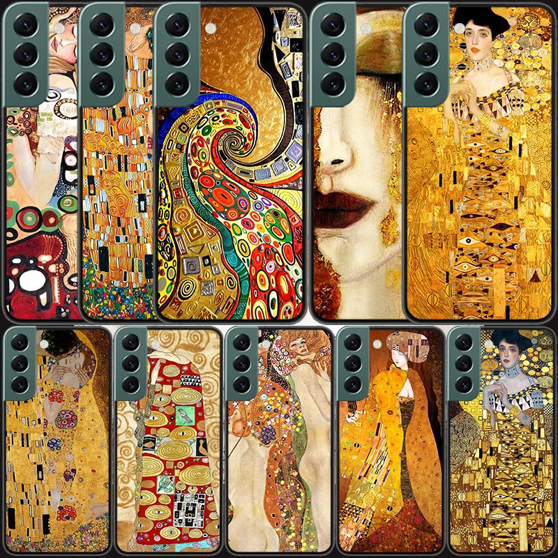 Kiss by Gustav Klimt Desig Phone Case For Samsung A02 A03 A03S A04 A04S A05S Galaxy A55 A35 A25 A15 S10 Lite A9 A8 A7 A6 Plus A9