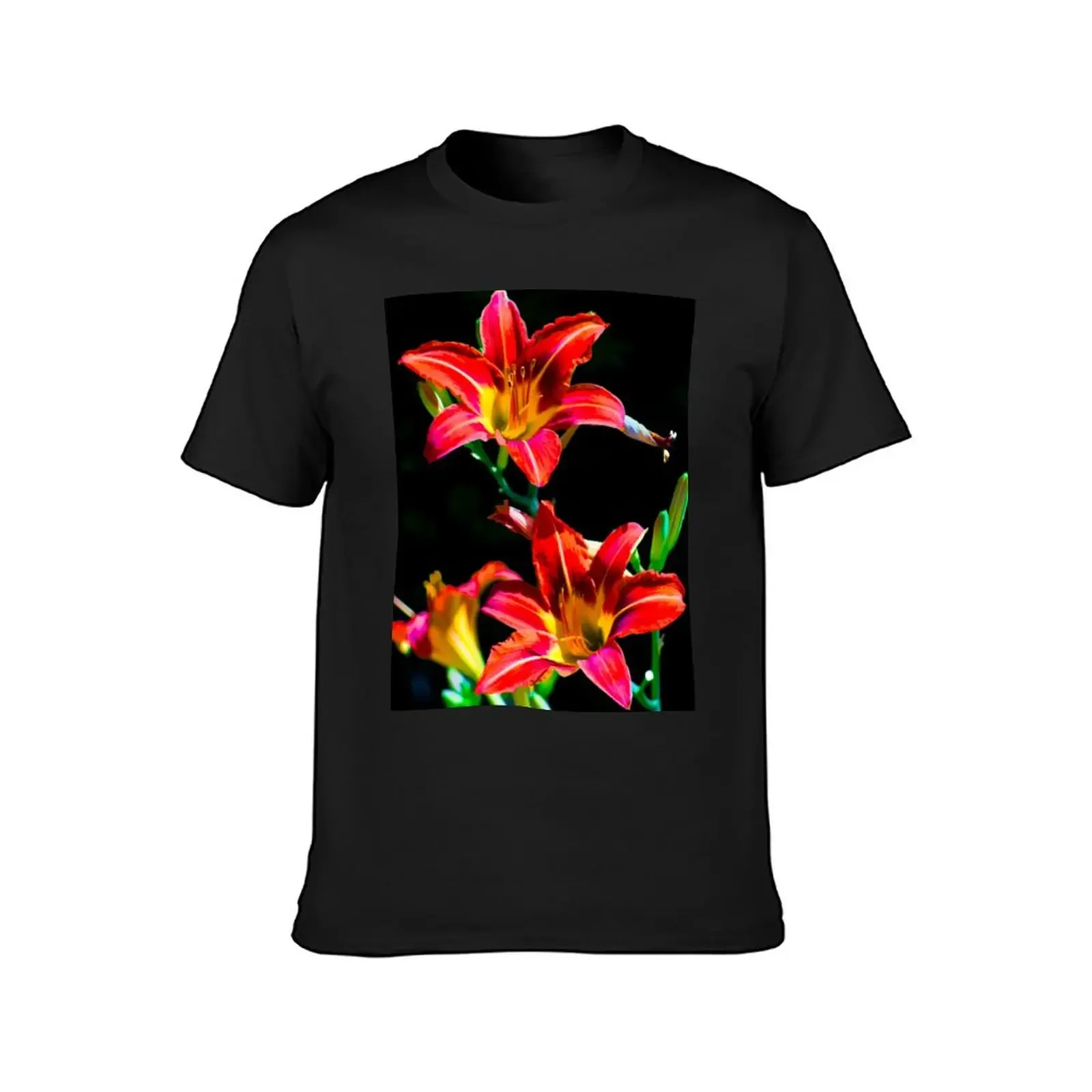 Vibrant Lilies T-Shirt summer clothes aesthetic clothes oversized t shirt men