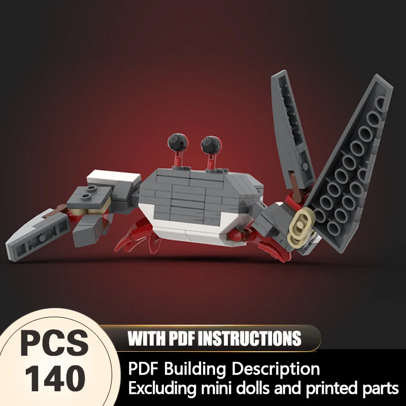 

Creators Animal Series Model MOC Building Bricks Large Crab Modular Technology Gifts Holiday Assemble Children Toys Suit