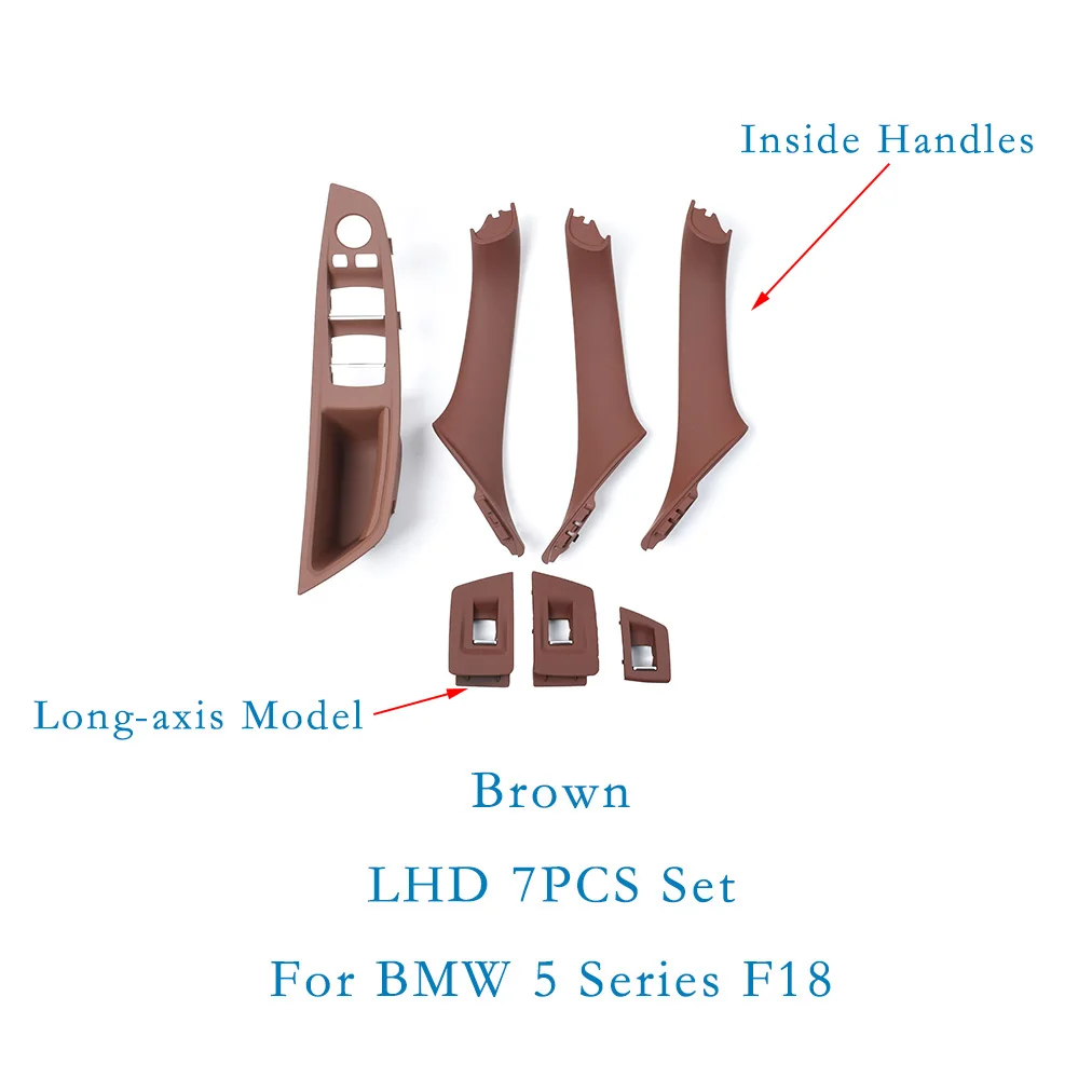 

Для BMW 5 серии F18 10-17 7 шт. внутренние тянущиеся ручки и оконная панель переключателя LHD