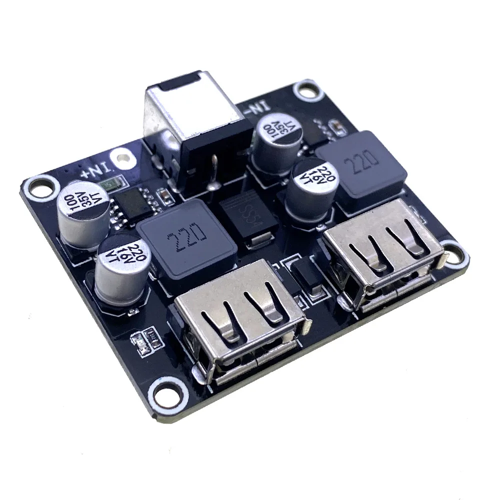 USB QC3.0 QC2.0 DC-DC Buck Converter Charging Step Down Module 6-32V 9V 12V 24V to Fast Quick Charger Circuit Board 3V 5V 12V