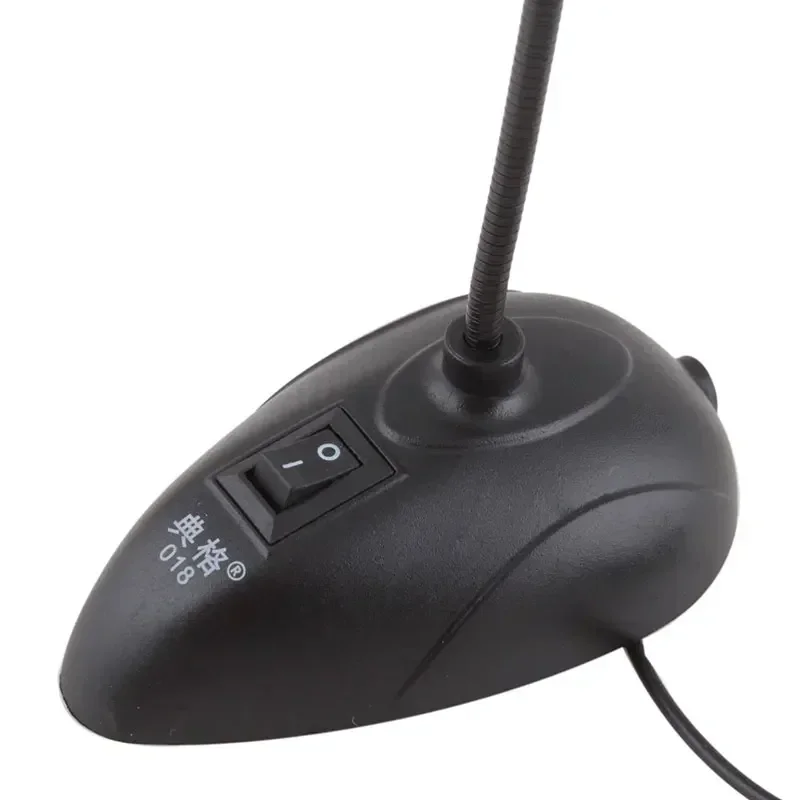 3.5mm Plug Stand Mini Studio Speech Microphone Gooseneck Wired Microphone Flexible for Computer PC Desktop Notebook Accessories