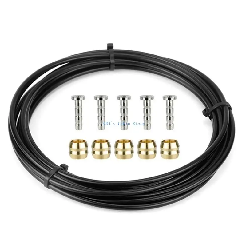 

XXFC Durability Bike Oil Tube Set Solid Bicycles Brake Hose Efficient Bike Brake Line Professional Bike Maintenances