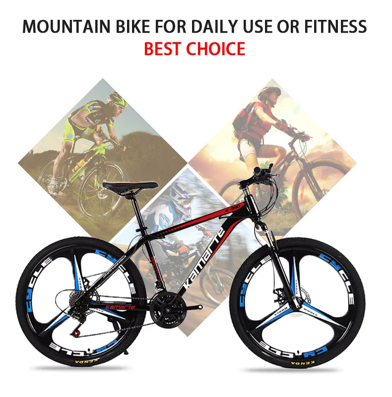 High Quality 24-Inch Dual Disc Brake Bicycle Gear for Men Women Students-Mountain Bike