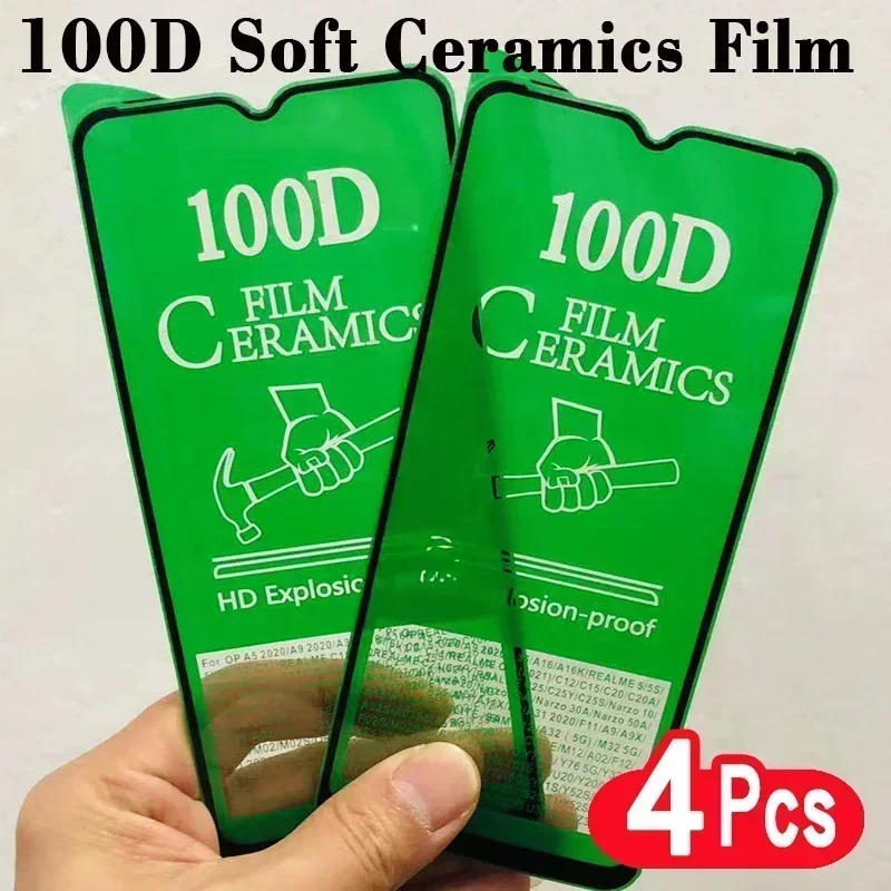 4Pcs HD Soft Ceramic Film Matte For Vivo Y53S Y52S Y51S Y50 Y72 Y76 5G Y33S Y21 2021 Y12A Y30 Y31S Y20S Screen Protectors Glass