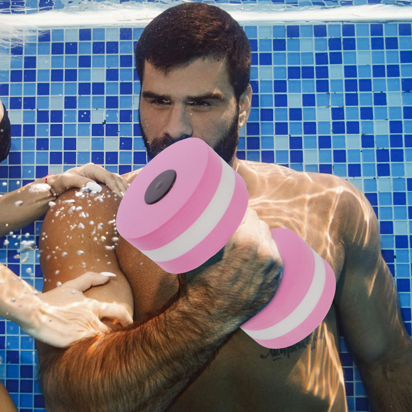 

2 Pcs Small Water Foam Dumbbells Pool Weights for Aerobics Eva Floating Toddler Swimming
