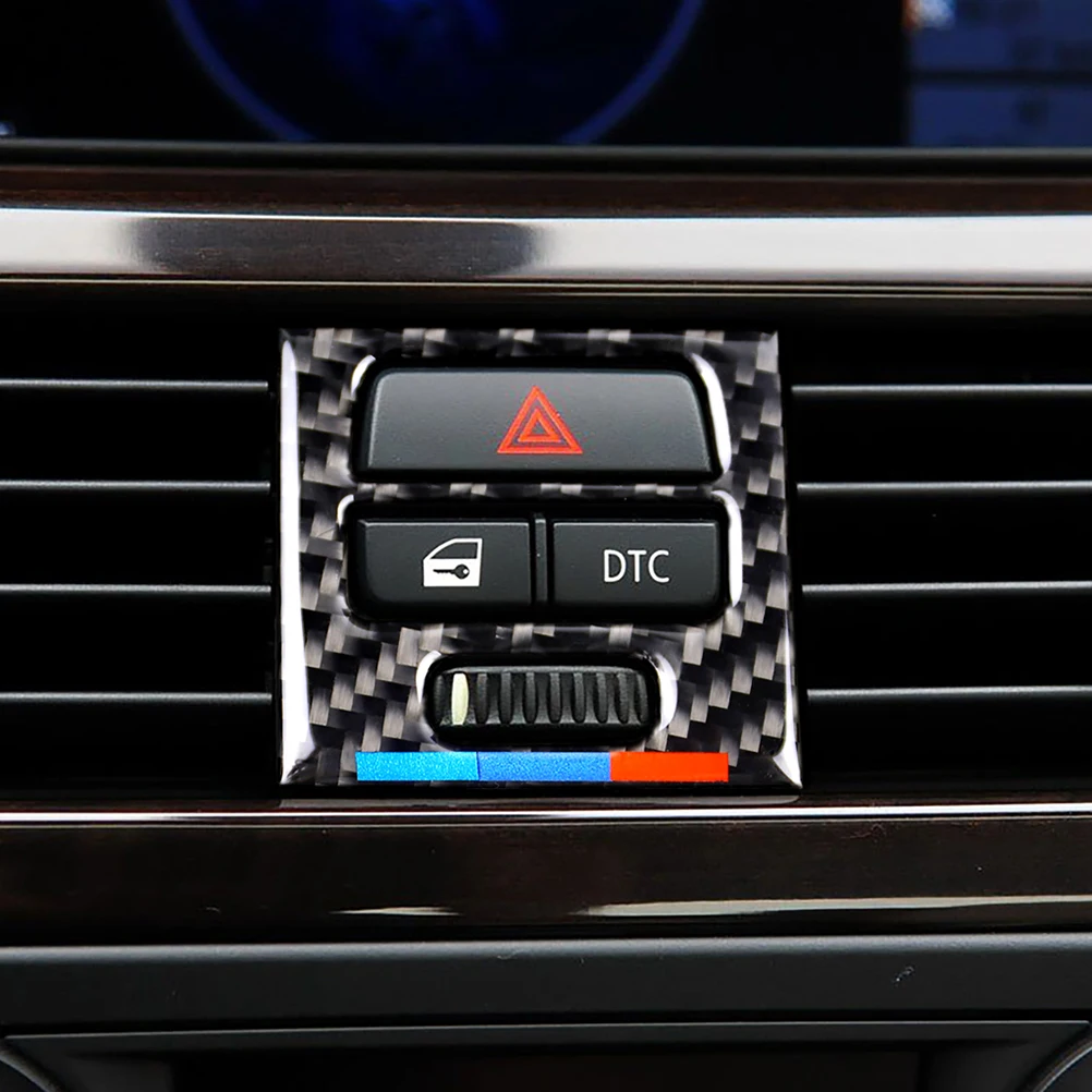 

Refit Carbon Fiber Air Vent Cover Sticker Long Lasting Durable Car Interior Decoration Outlet Modification Sticker Easy