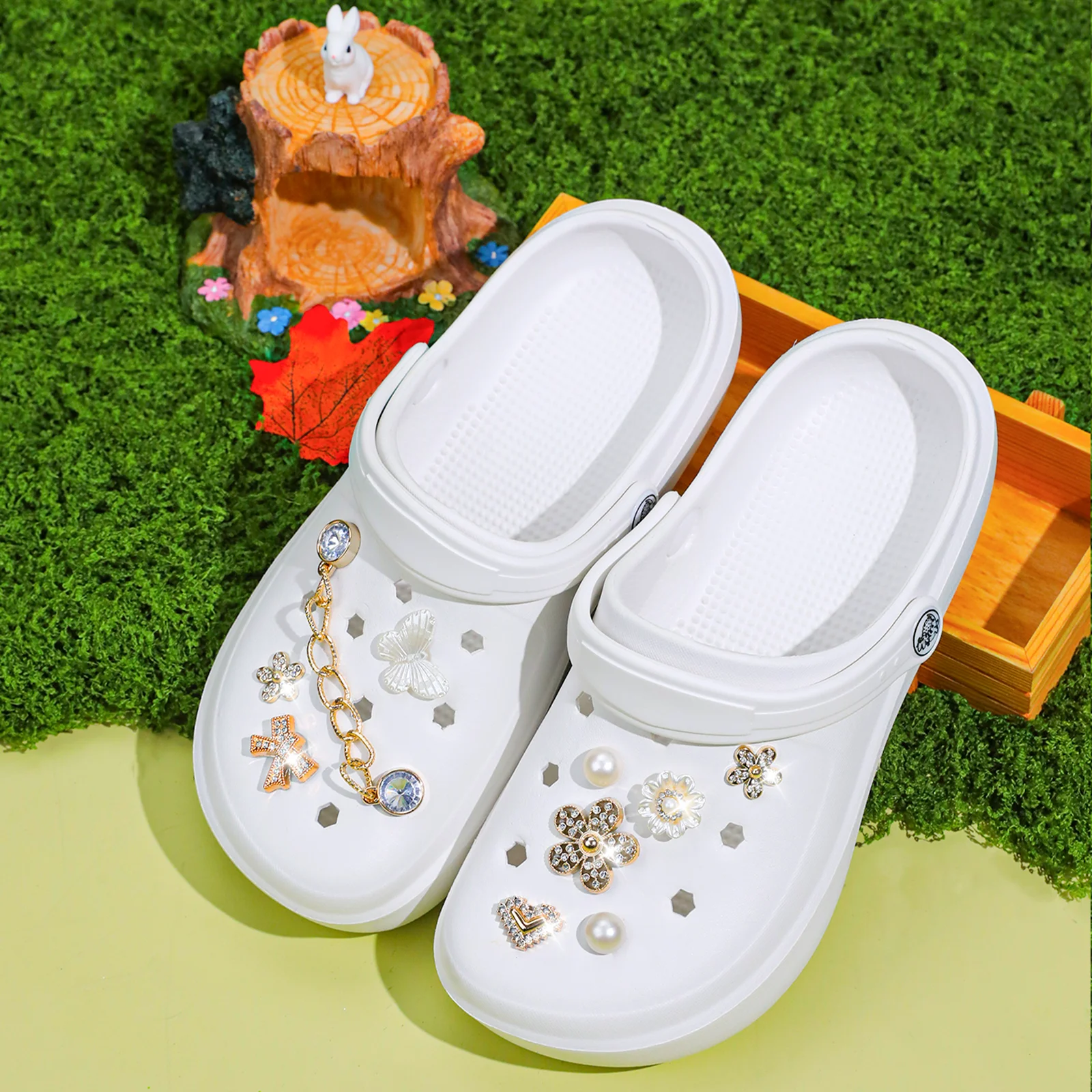 Lässige Clogs und Pantoletten, Leichte EVA-Gartenschuhe, Rutschfeste Sandalen, Atmungsaktive Slip-On-Schuhe für Drinnen und Draußen 666 – Detail 10