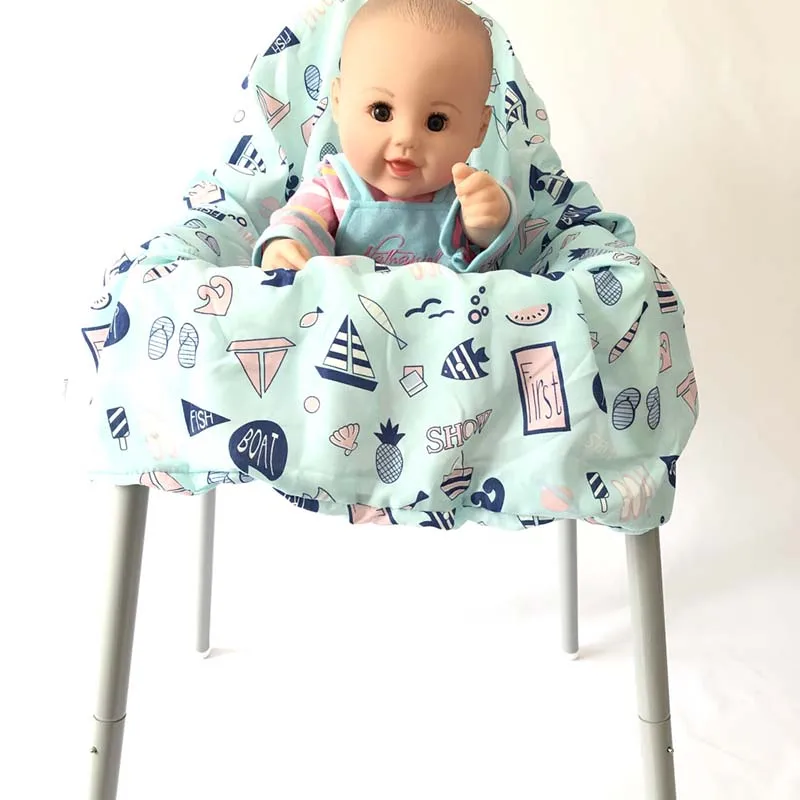 2in1 Trolley Cover/Highchair Cover for Baby Portable Kids Cushion Mat for Supermarket Shopping Cart/Grocery Cart Cover