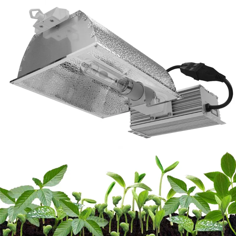 Dimmable 97% Reflectivity 1000w HID Light Double Ended 600w hps solar powered hps de grow light kit with ballast