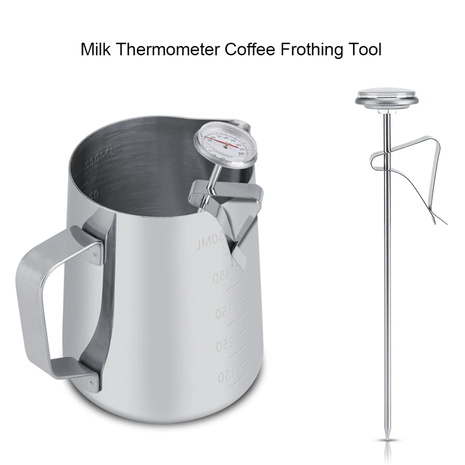 Probe Type Thermometer Kitchen Tools Cooking Temperature Meter -10~110℃ Milk Coffee Gauge Stainless Steel Kitchen Accessories