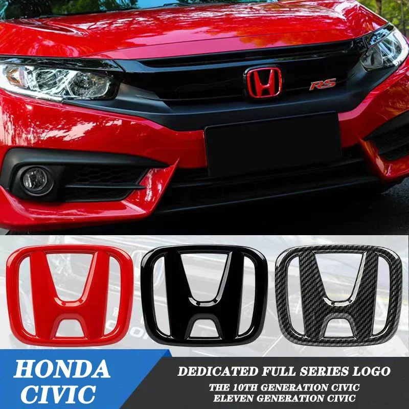 Car Logo Front Grille Trunk Steering Wheel Decoration Accessories For Honda 06-15 Civic 10th11th generation Civic models