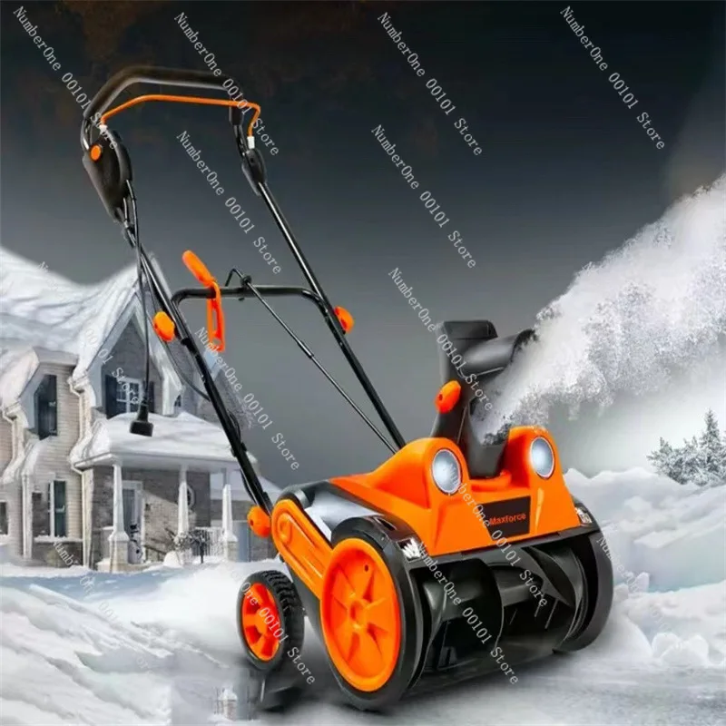 Electric Small Snow Thrower Hand-Pushed Snow Sweeper Factory Area Sanitation Snow Removal Blower Multi-Functional Thro