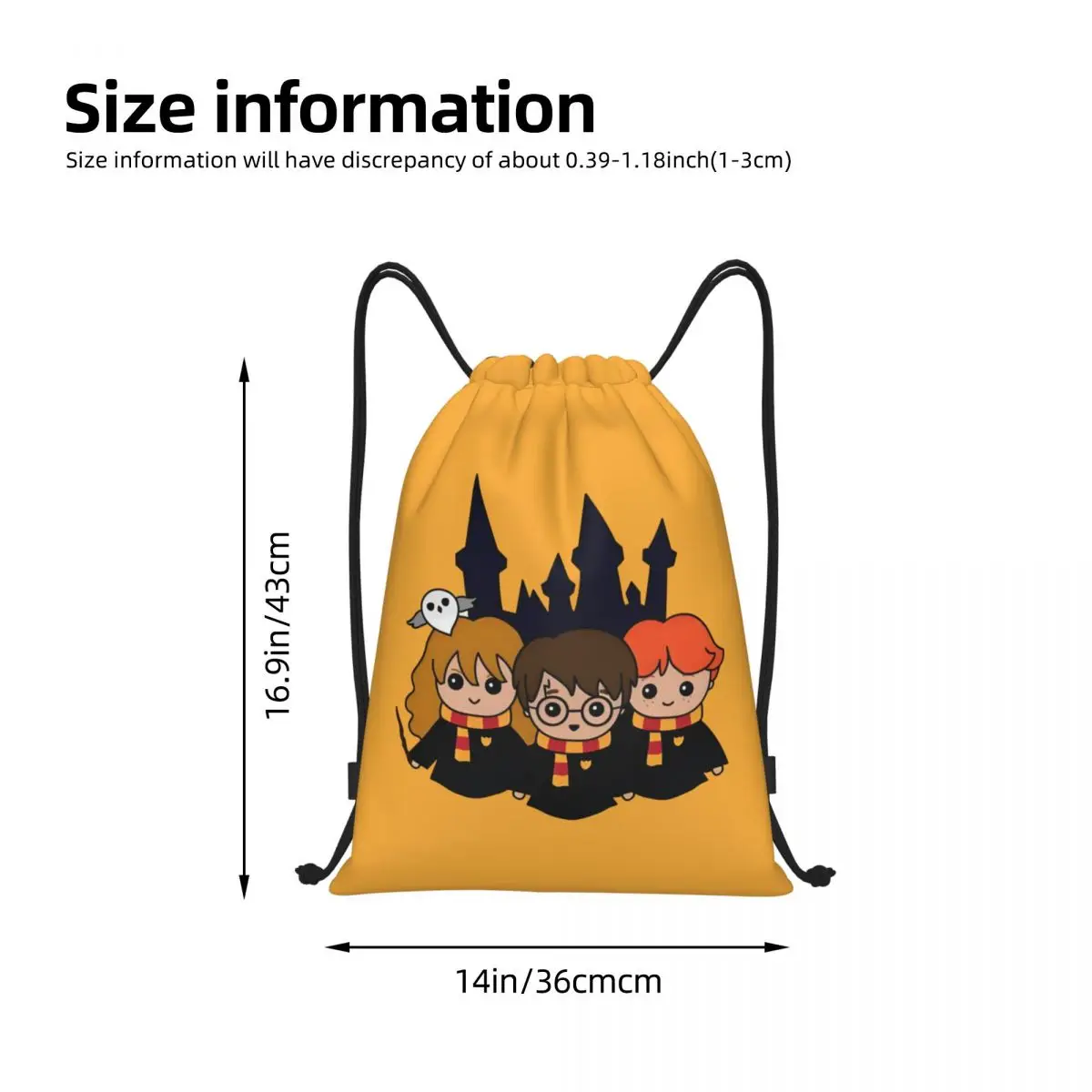 مخصص H-Harrys الرباط على ظهره النساء الرجال الرياضة الصالة الرياضية Sackpack طوي ماجيك حقيبة تسوق مدرسية كيس #4