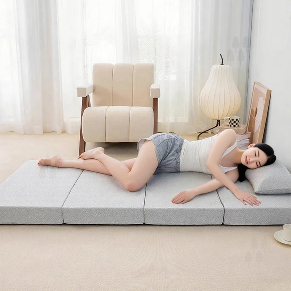 Hotel Office or Home High-density Foam Tri-fold Mattress Easy-to-fold Design - Modern Style Sleeping Bag