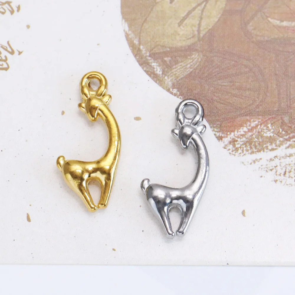 

Cordial Design 50Pcs 11*22MM Stainless Steel Charms/Hand Made/Giraffe Shape/Jewelry Accessories/DIY Earrings Pendant #195244