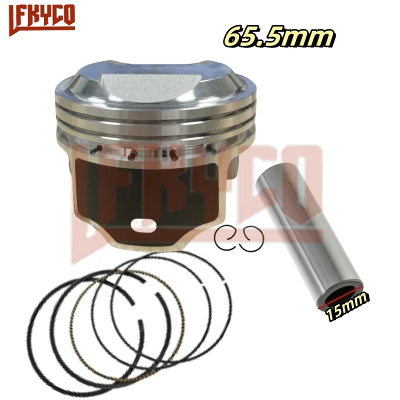 65.5mm Motorcycle Engine Cylinder Parts Pin 15mm Piston Ring Kit for Honda CRF230 CRF230F CRF230L CG150 To CG175 CG 150 To 175CC