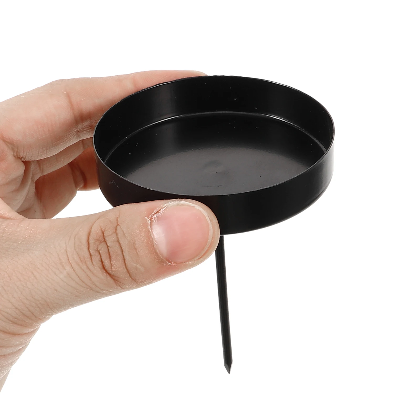 

6 Pcs Iron Candle Trays Vintage Metal Candle Plate Candle Holder Tabletop Ornament Candle Fixator Wedding Party Supplies