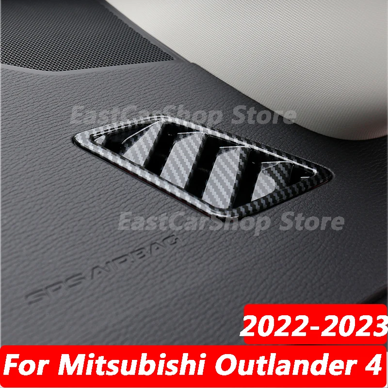 

For Mitsubishi Outlander 4 2022 2023 Car Front Upper Air Outlet Cover Dashboard Side Air Vent Decoration Frame Trim Accessories