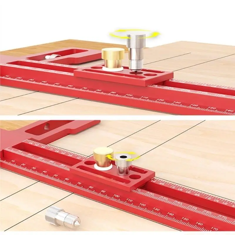 A2BE Multipurpose Woodworking Ruler with Lockable Head 2 Type for Exact Positioning