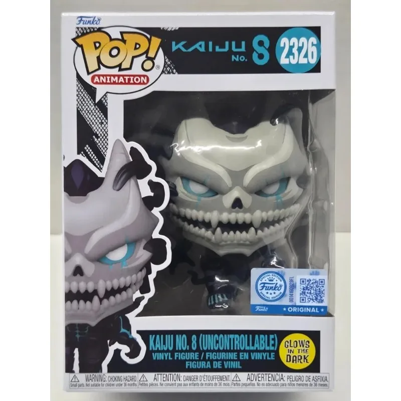 

Funko Pop Anime Kaiju No.8 Uncontrollable FormGlow In The Dark #2326 91902 Official Vinyl Collectible Figure Nice Decor Fan Gift
