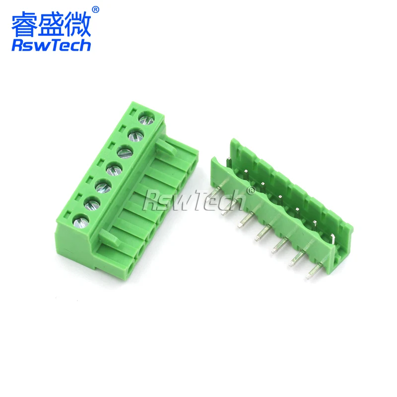 KF2EDGK 5.08MM Plug-in Terminal PCB Connector 10P/12P Bent Pin/Straight Pin