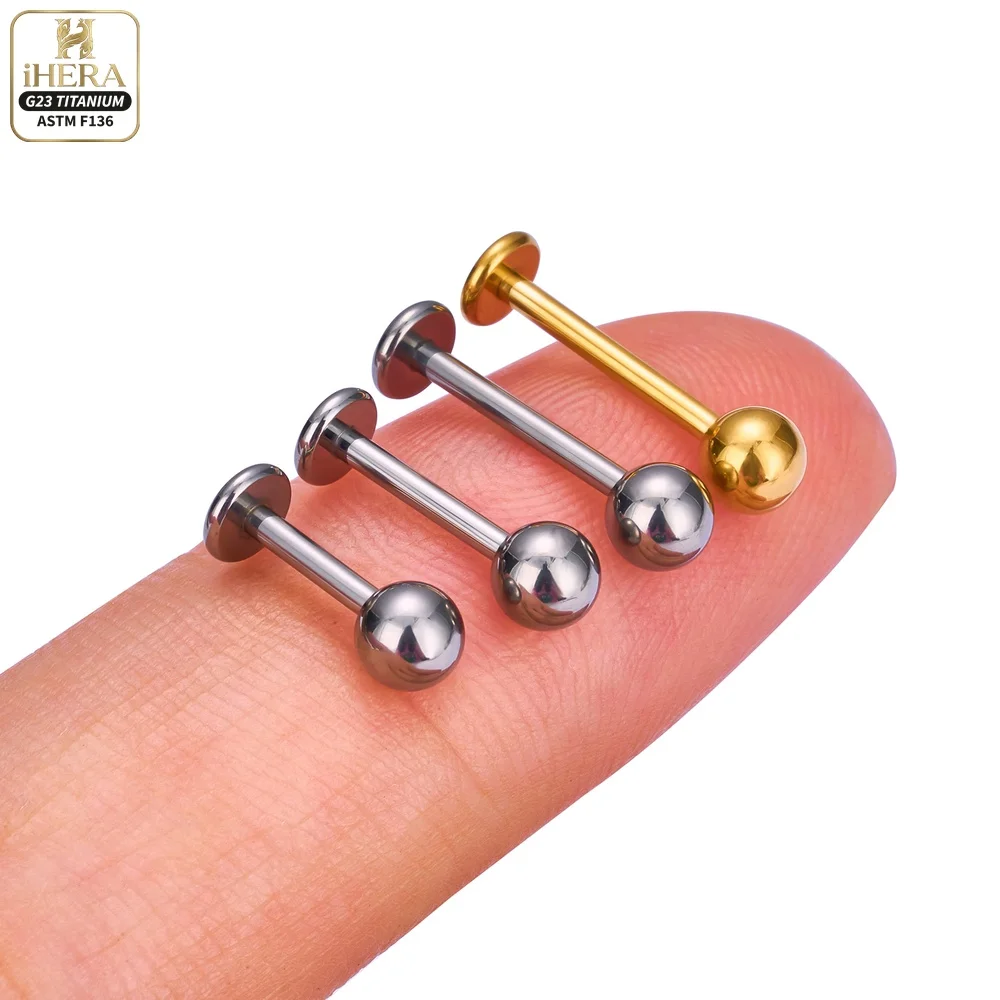 1/5PC G23 Titanium Nose Rings Piercings Lip Eyebrow Ear Septum Helix Cartilage Septum Body Jewelry Piercing Labret Nariz C Rod