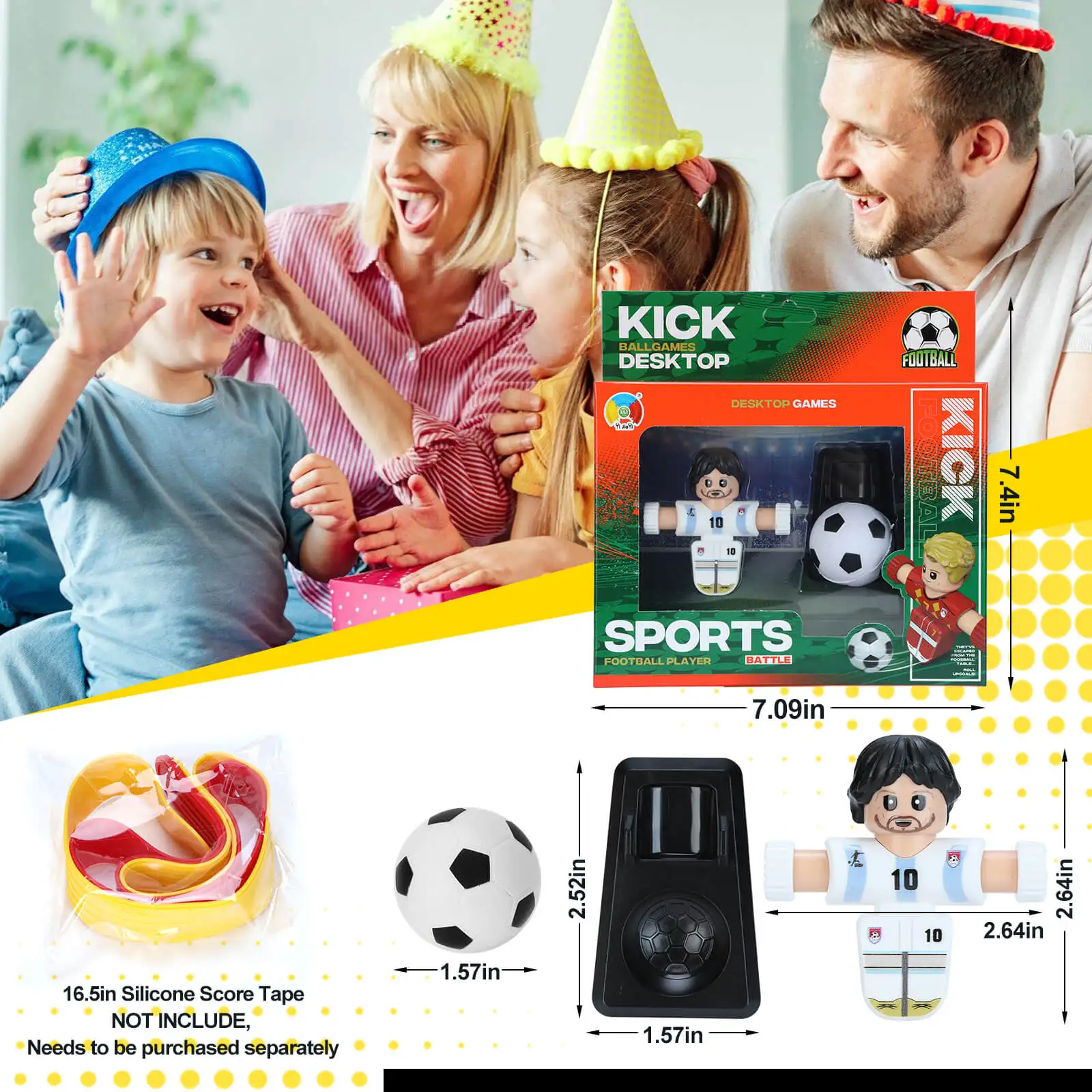Nouveaux joueurs de football Fidget Spinner, jeu de baby-foot de table, jouets pour enfants, décor de bureau anti-Stress pour Collection