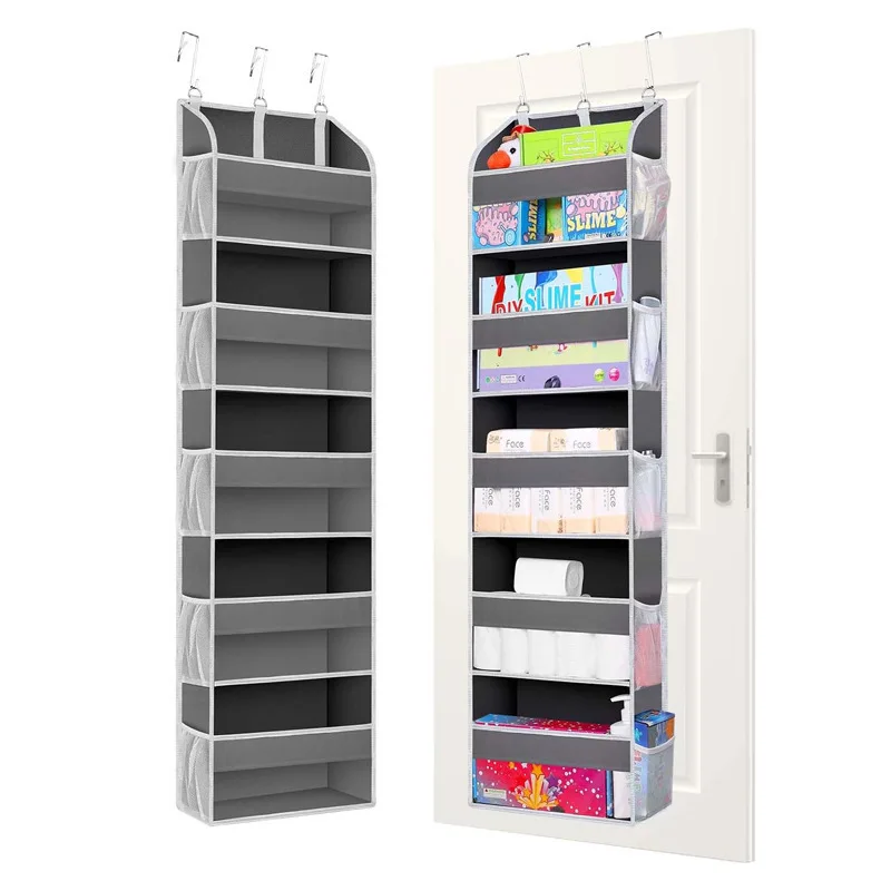 Storage Hanging Bag Door Mounted Storage Bag Wall Mounted Dormitory Non-Woven Fabric Visible Transparent Multi-Layer Storage Bag