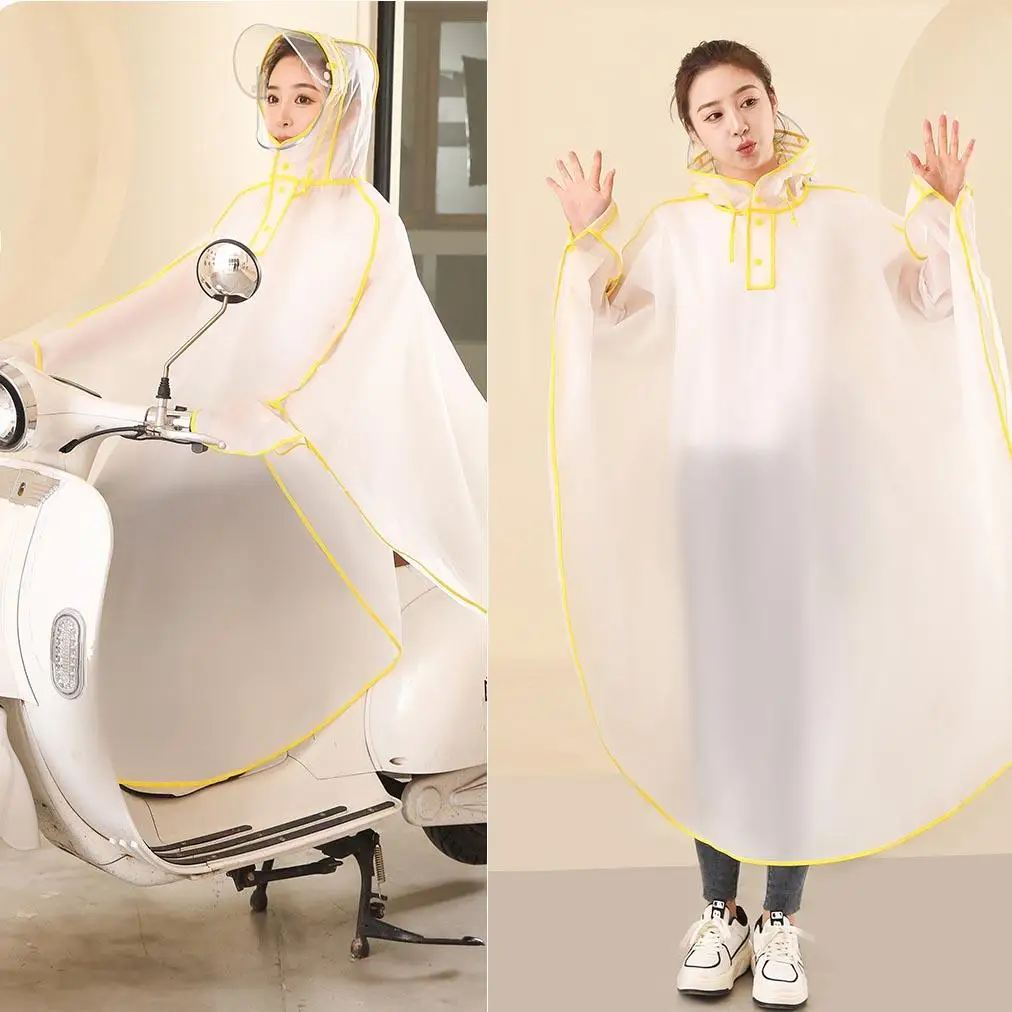 

Полноразмерный велосипедный дождевик-накидка для взрослых, удлиненная модель с рукавами для велосипедистов и байкеров