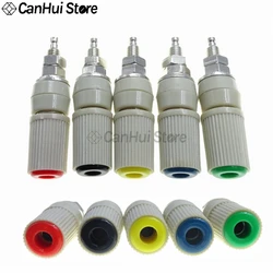 1PCS High Current 30A M5 Type 4MM Amplifier Female Banana Jack Socket Test Binding Post 4MM Grey Terminal Banana Plug Socket