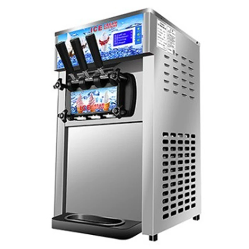 ZM-168 Three flavors desktop ice cream machine commercial soft ice cream machine small three-color ice cream machine