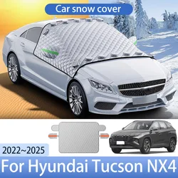 Car Snow Cover For Hyundai Tucson NX4 2022~2025 2023 Front Windshield Shield Protector Snow Ice Cover Auto Exterior Accessories