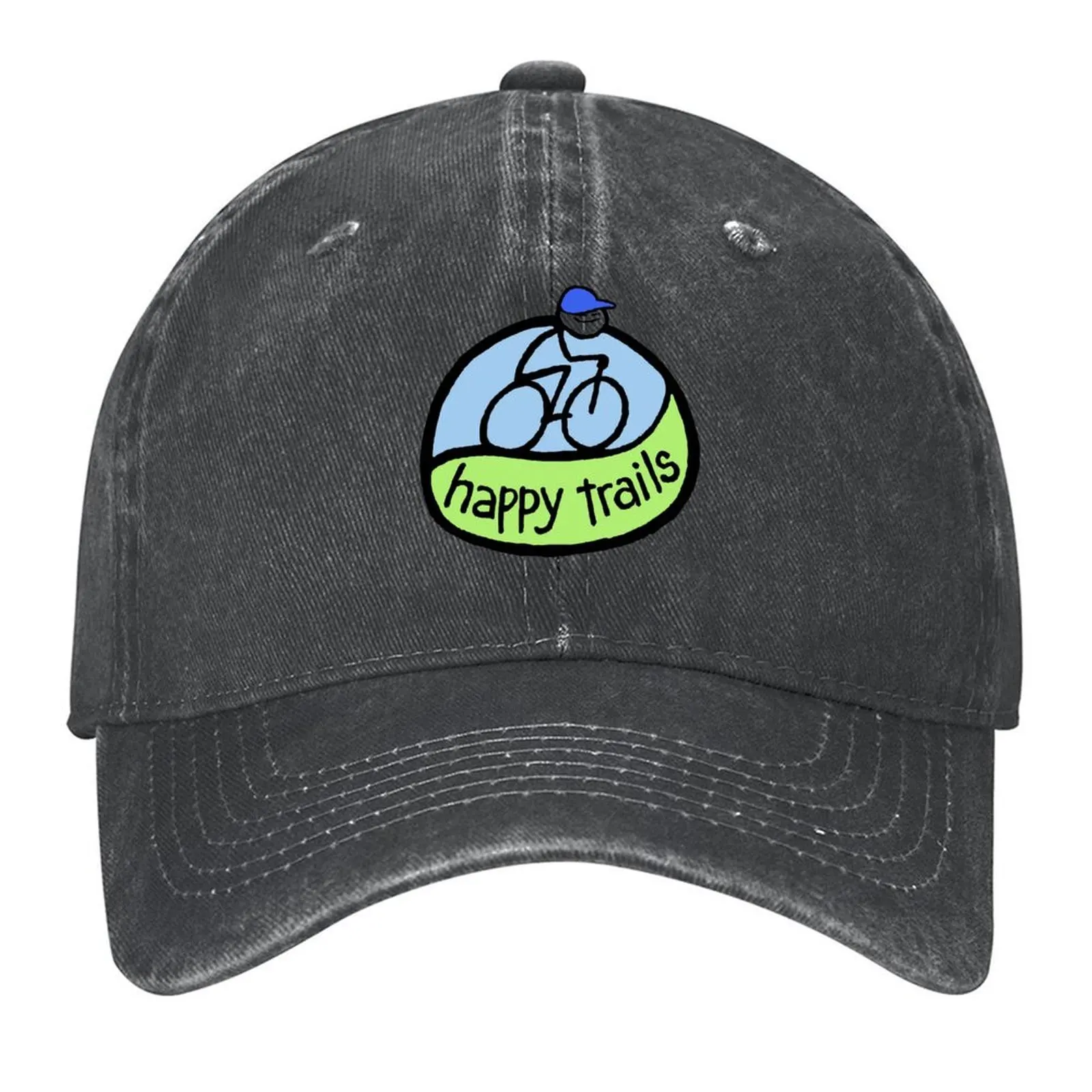 

Happy Trails Baseball Cap winter hats for men custom Hat Male hat Sun Cap Baseball For Men Women's