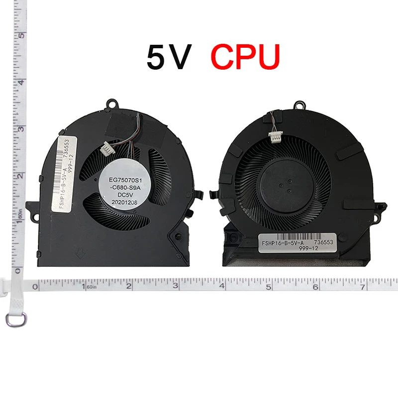 Nowy wentylator chłodzący CPU GPU do HP OMEN 16-B 16-C TPN-Q265 Q267 M75487-001 M75488-001 M75483-001 M75485-001 — zdjęcie produktu 2