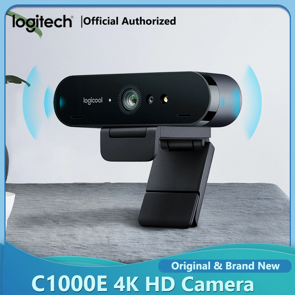 Logitech BRIO C1000e 4K Ultra HD 1080p Webcam Microphone intégré caméra grand Angle vidéoconférence Streaming Webcam Logitech BRIO C1000e 4K Ultra HD 1080p Webcam Microphone intégré caméra grand Angle vidéoconférence Streaming Webcam