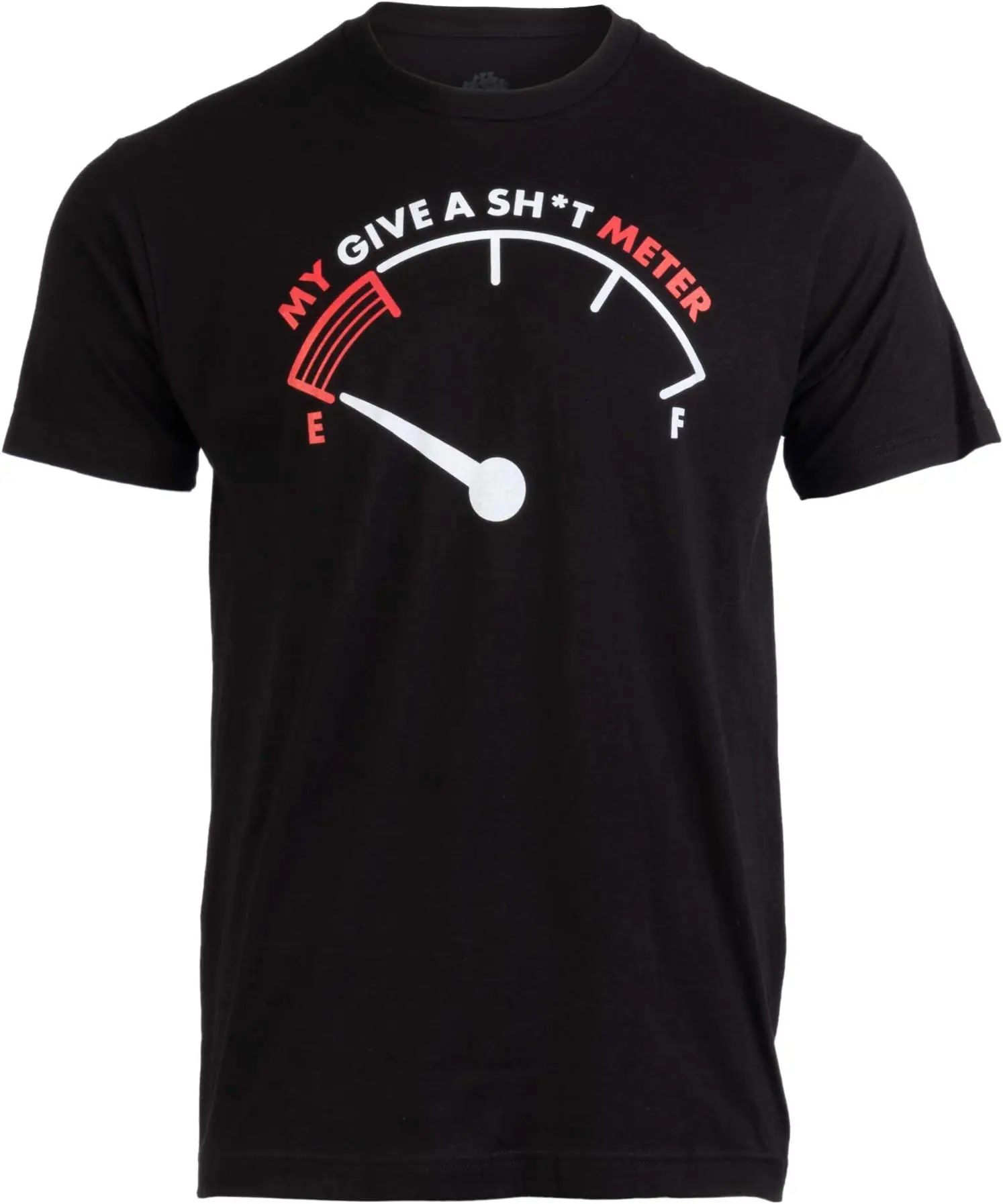 My Give a Sh*t Meter is Empty | Funny Sarcastic Saying Comment Joke Men T-Shirt Anime Graphic T-shirts for Men Clothing Women