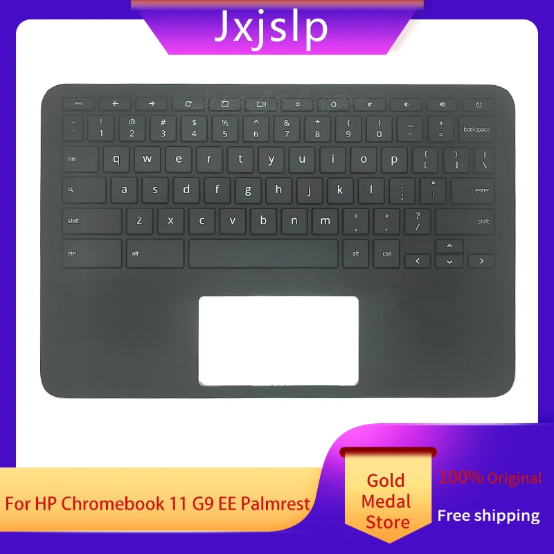 

Новинка, оригинал для HP Chromebook 11 G9 EE 11 MK G9 EE, подставка для рук с клавиатурой, верхняя зеркальная Обложка, зеркальная черная
