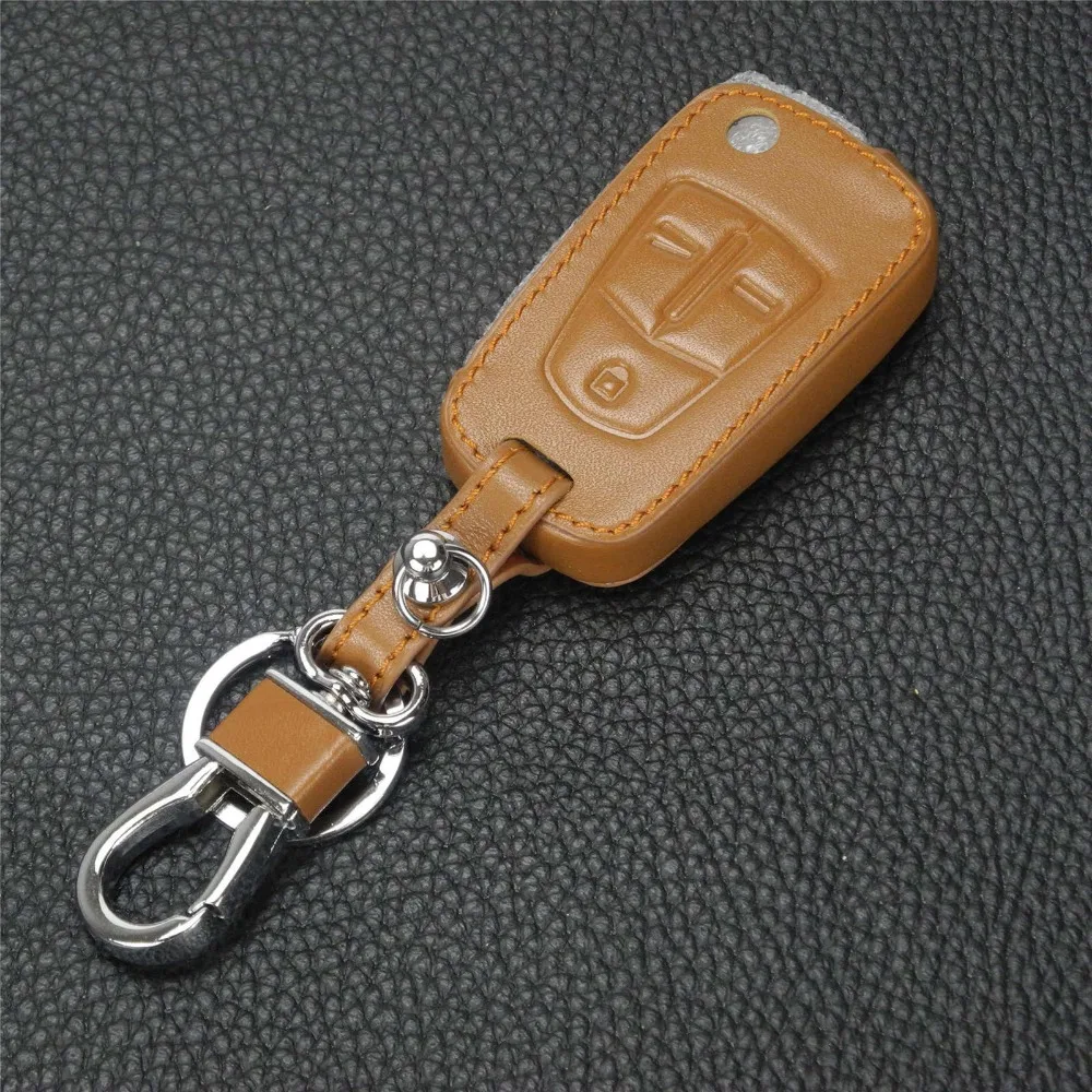 Jingyuqin Leather key Cover Case For Vauxhall / Opel / Astra H / Corsa D / Vectra C / Zafira 3 Buttons No Logo