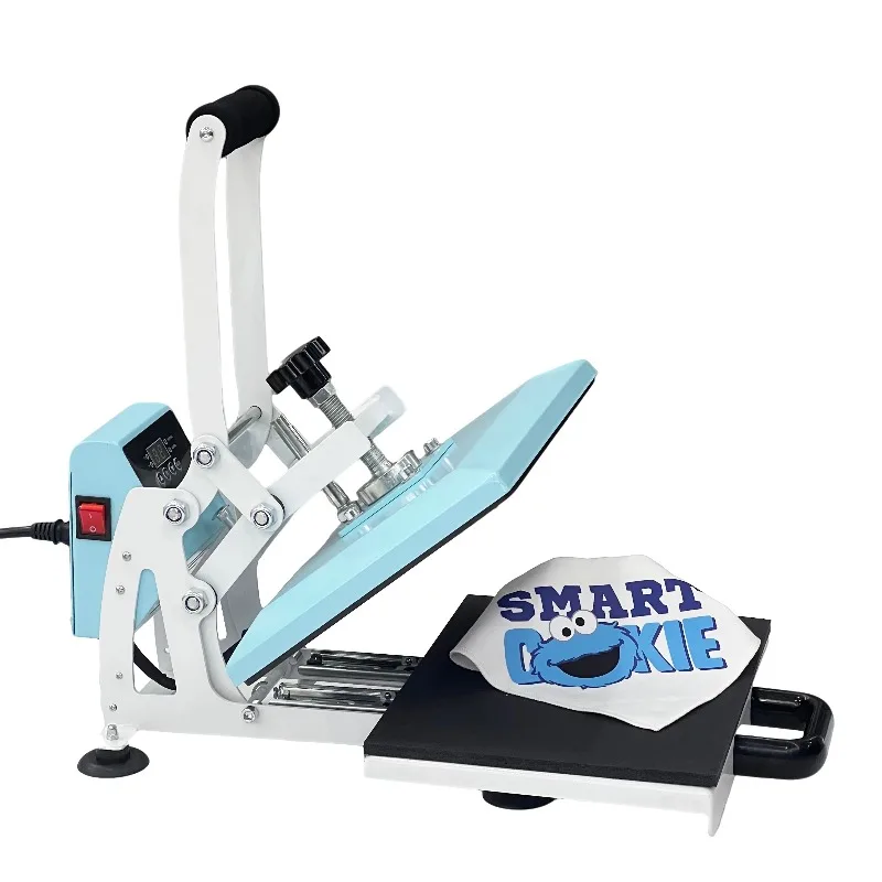 【Best-selling】A4 Clamshell Manual Pull-Out Heat Press Machine For T-Shirts, Fabrics & HTV Transfers