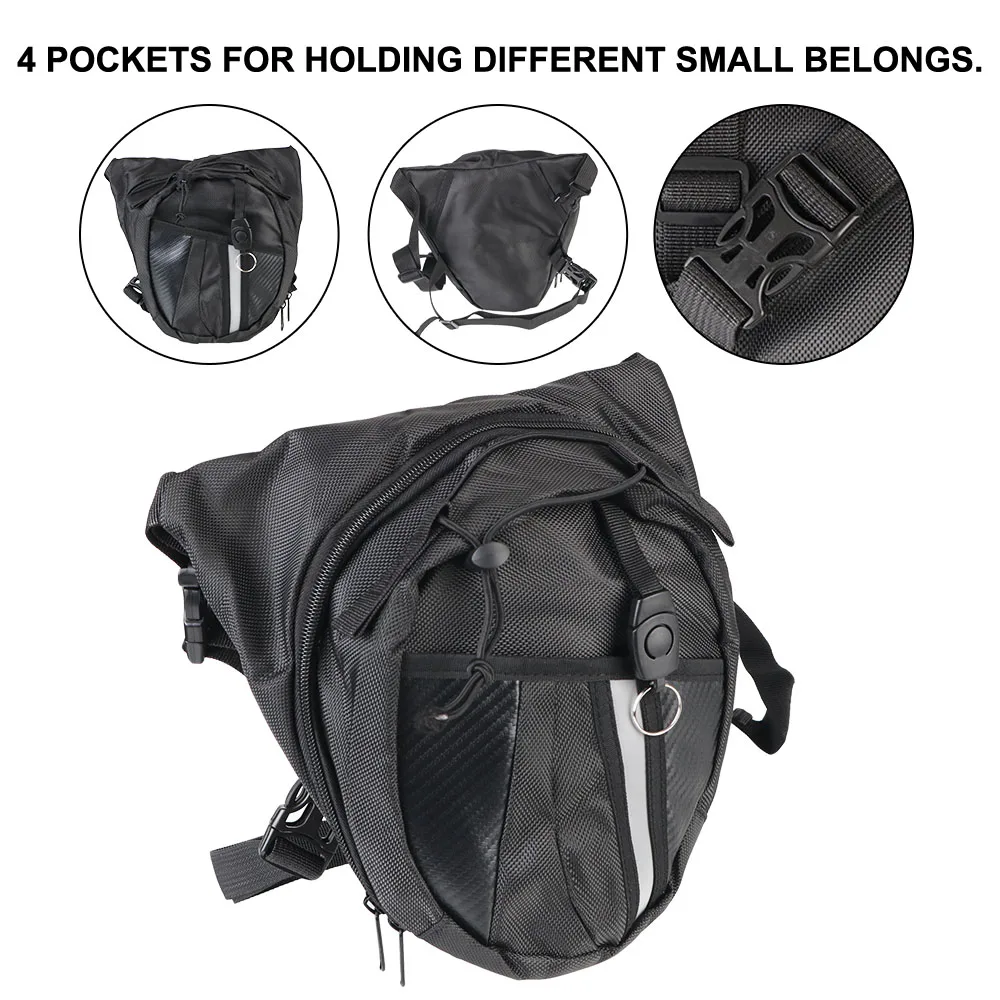 Men Fanny Thigh Canvas Belt Moto Bag Outdoor Motorcycle Bag Bike Man Adjustable Leg Bag Package Waist Pack Waterproof