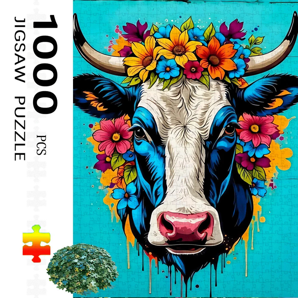 Ox, Floral Paper Pu… - image