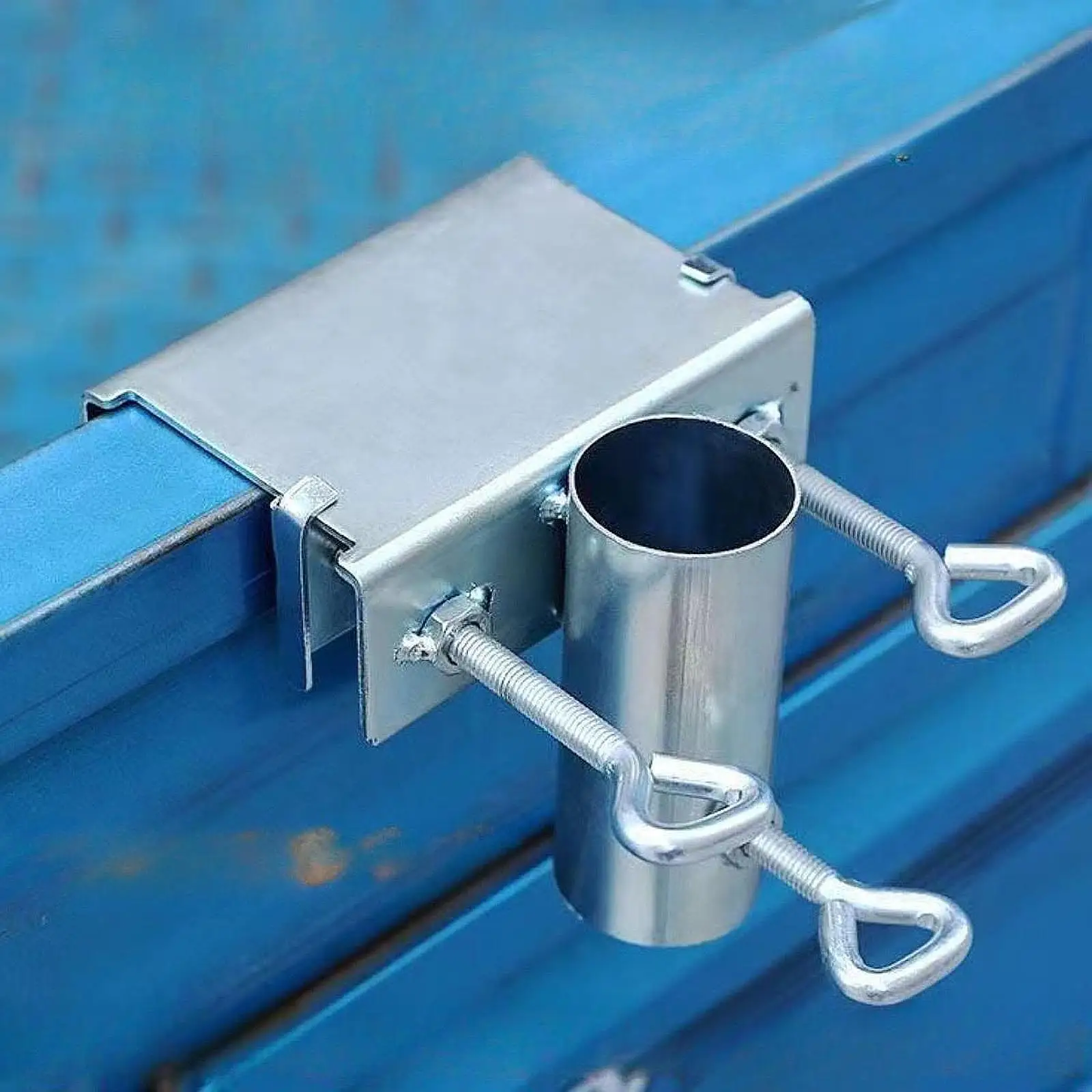 

Зажим для зонта, уличная стабильная опора, металлический держатель для пляжного зонтика, держатель для зонта для двора, лодки, небольшой грузовик, перила задней двери