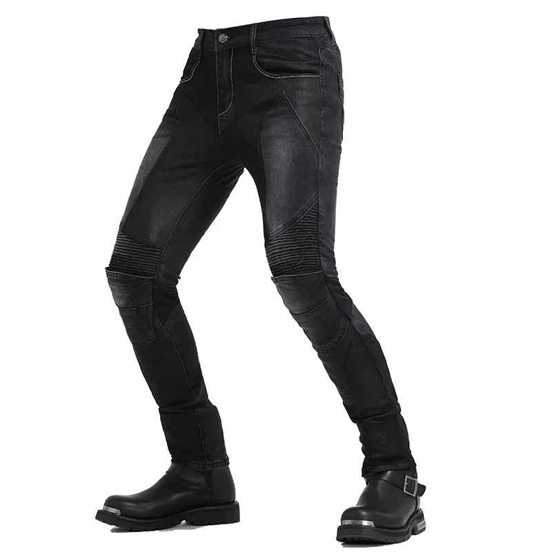 

Riding Motorcycle Anti-fall Pants Moto Protective Trousers Tooling Locomotive Jeans Pants For Women Men Leisure Cycling