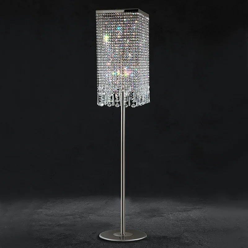 Luxury Living Room Modern Crystal Floor Lamp Glossy Light LED Luxury Crystal Desk Lamp Bedroom Bedside Table Lamp Retro Light